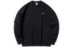 Li Ning Loose Fit, Fleece Lined, Round Neck, Long Sleeve Pullover Sweatshirt Unisex New Standard Black
