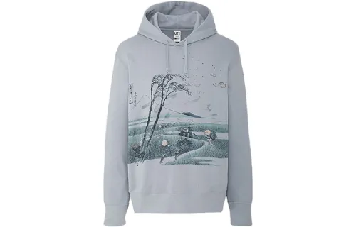 UNIQLO Comfortable Sweatshirt Men's Blue Gray