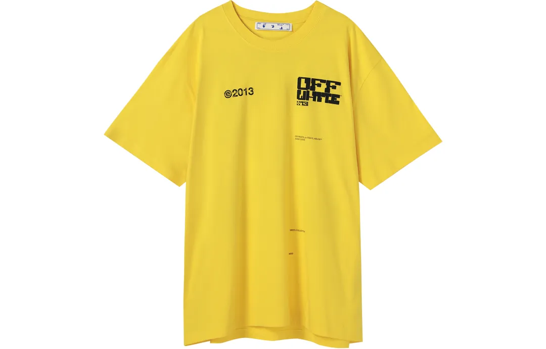 OFF WHITE SS21 T Shirt Men's Yellow