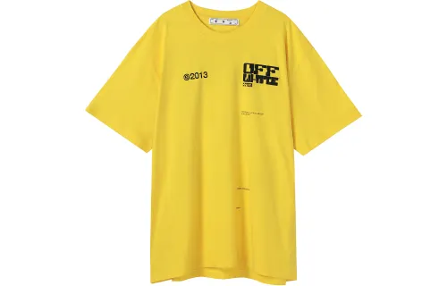 OFF WHITE SS21 T Shirt Men's Yellow