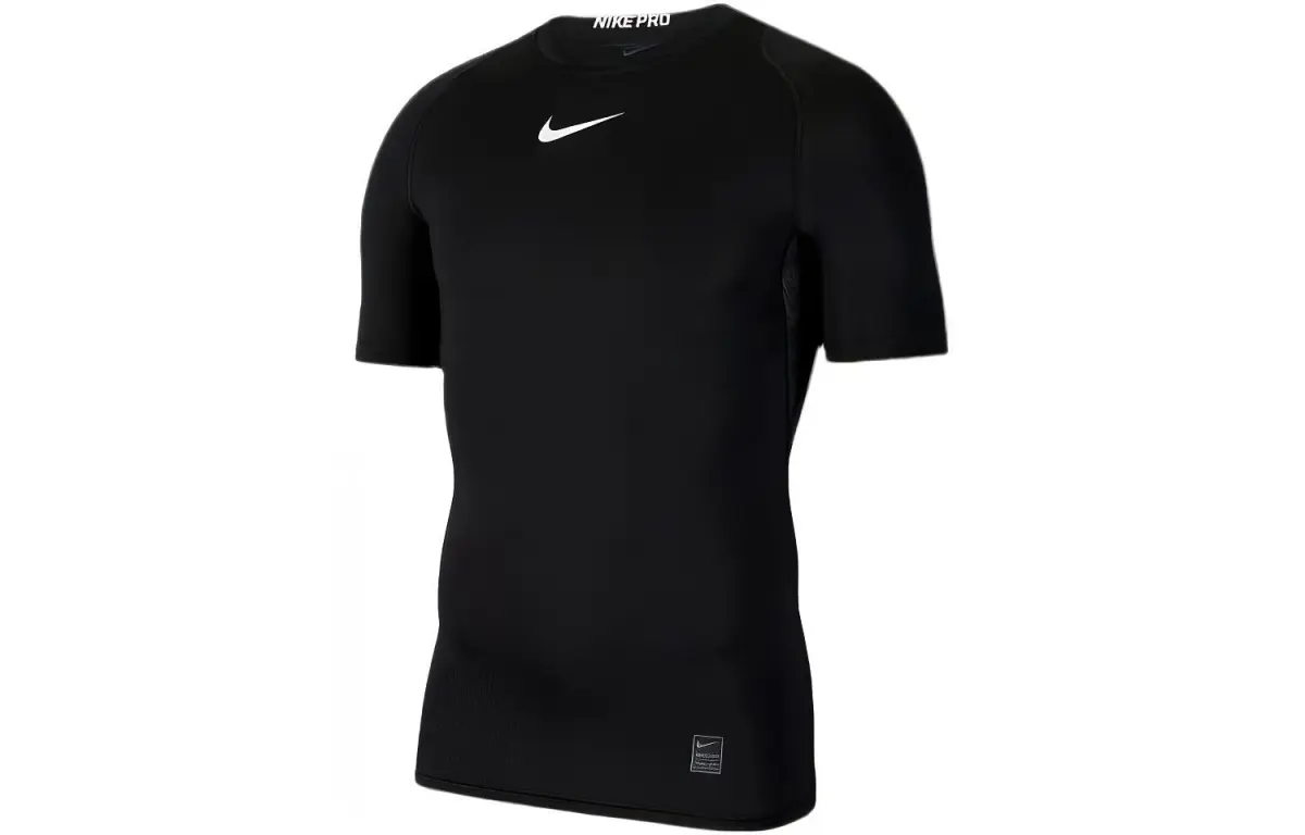 Nike T-Shirts Men's Black Crew Neck Moderate