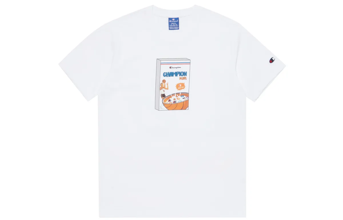 Champion T Shirt Europe Version Unisex White