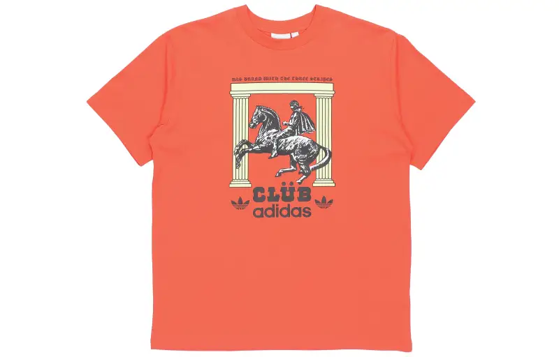 Adidas Originals T Shirts Men's Honor Amber Crew Neck Moderate Straight Fit
