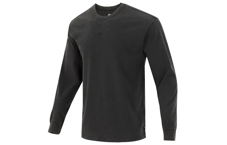 Nike T-Shirts Men's Black Crew Neck Moderate Straight Fit
