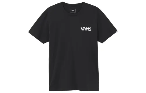 Vans T Shirts Men's Black Crew Neck Moderate Straight Fit