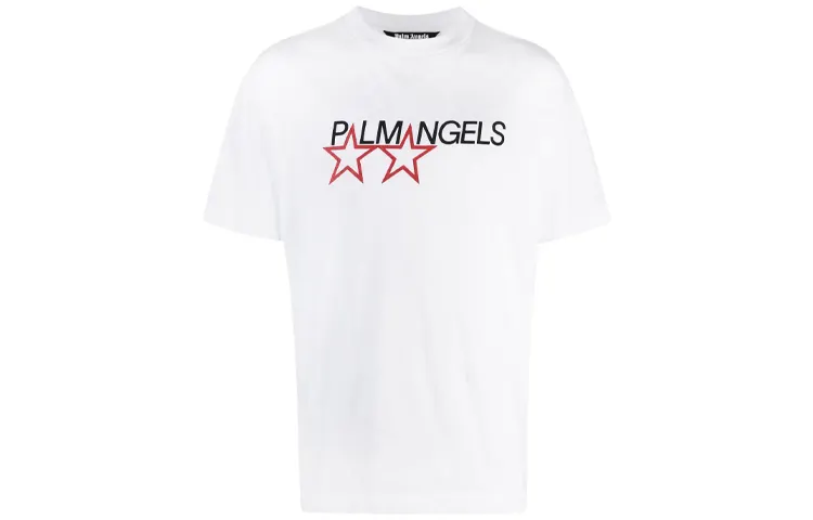 PALM ANGELS Racing Stars T shirt