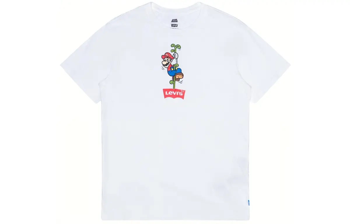Levi's T-Shirts Men's White Crew Neck Moderate