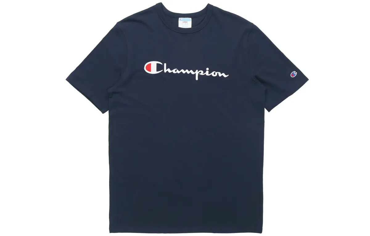 Champion T Shirt US Version Unisex Dark Blue