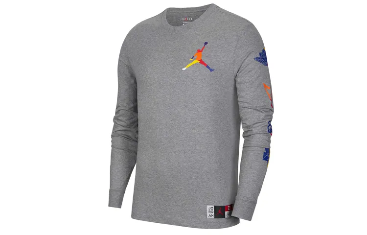Jordan Sweatshirts Men's Carbon Gray Crew Neck Moderate Other