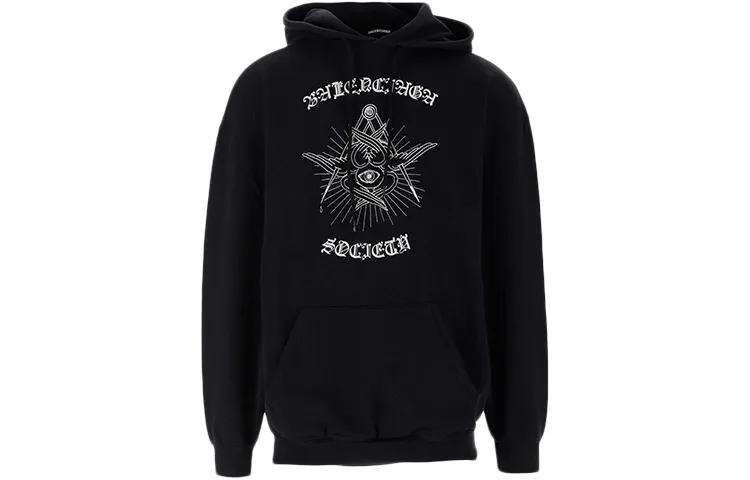 Balenciaga Gothic Logo Hoodie