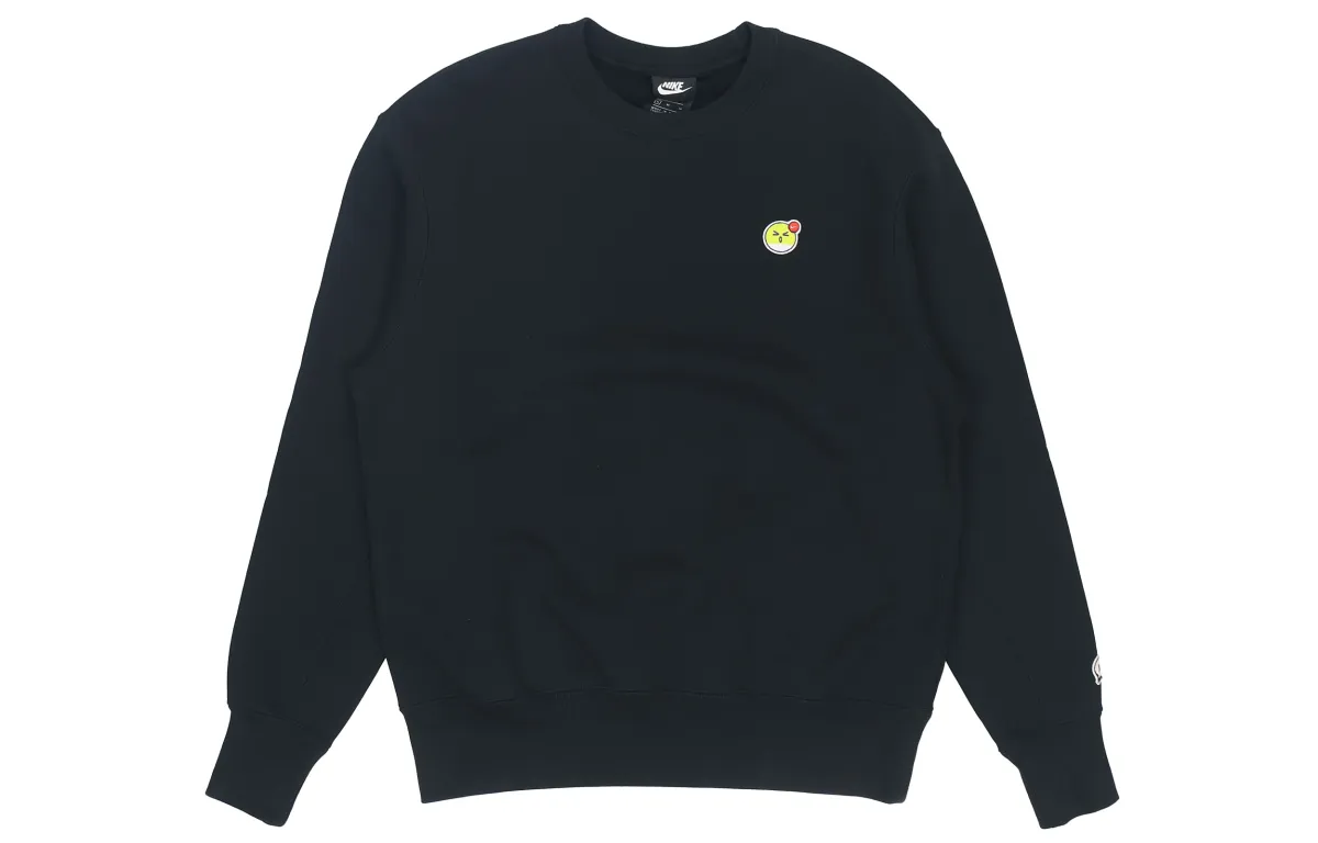 Nike Sweatshirts Men's Black Crew Neck Moderate Regular