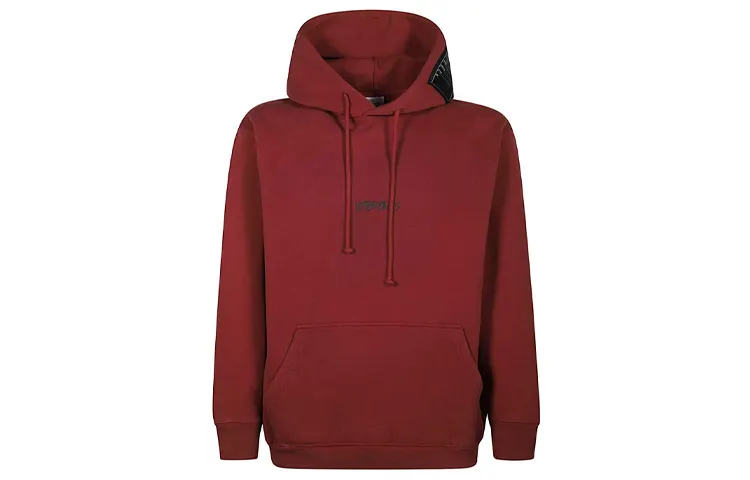 Vetements Sweatshirts Unisex Maroon Hooded Moderate Regular