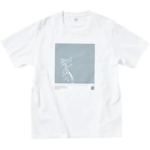 UNIQLO x ZHOUSHUHUIZHAN Drop Shoulder Sleeve T Shirt Unisex White