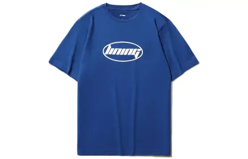 Li Ning Sports Fashion Collection T Shirt Unisex Dark Blue