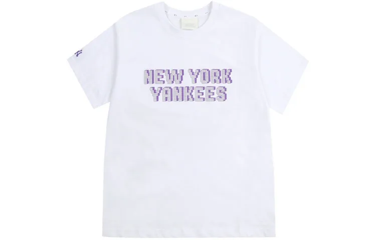 MLB T-Shirts Unisex White Crew Neck Moderate