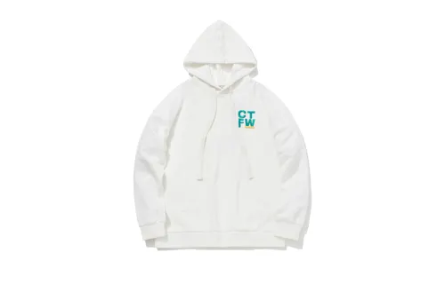 Li Ning Sweatshirts Men's White Hooded Moderate Regular