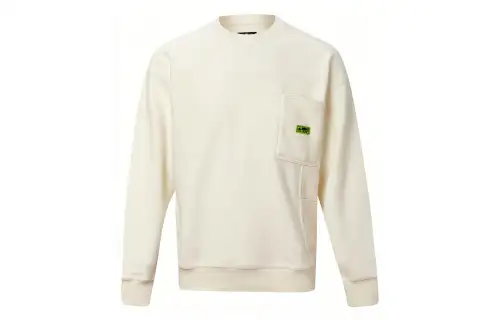 Converse Sweatshirts Men's Beige Crew Neck Moderate Regular