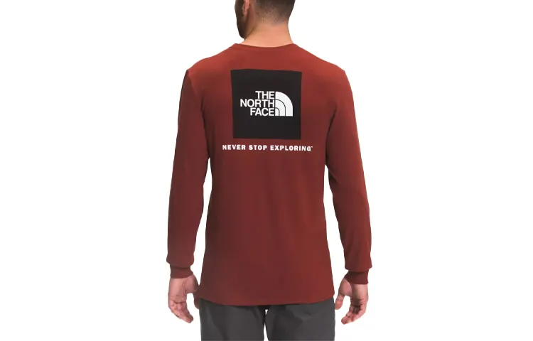 THE NORTH FACE Nse T Shirts Men's Red Crew Neck Moderate Straight Fit
