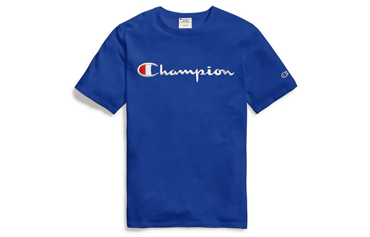 Champion T Shirt US Version Unisex Royal Blue