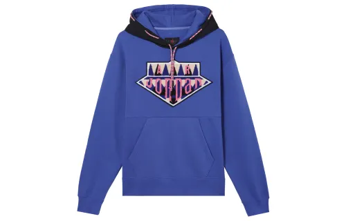 Jordan Sport Sweatshirts Men's Blue Hooded Moderate Regular