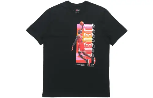 Jordan Set in Sleeve T Shirt Men's Black