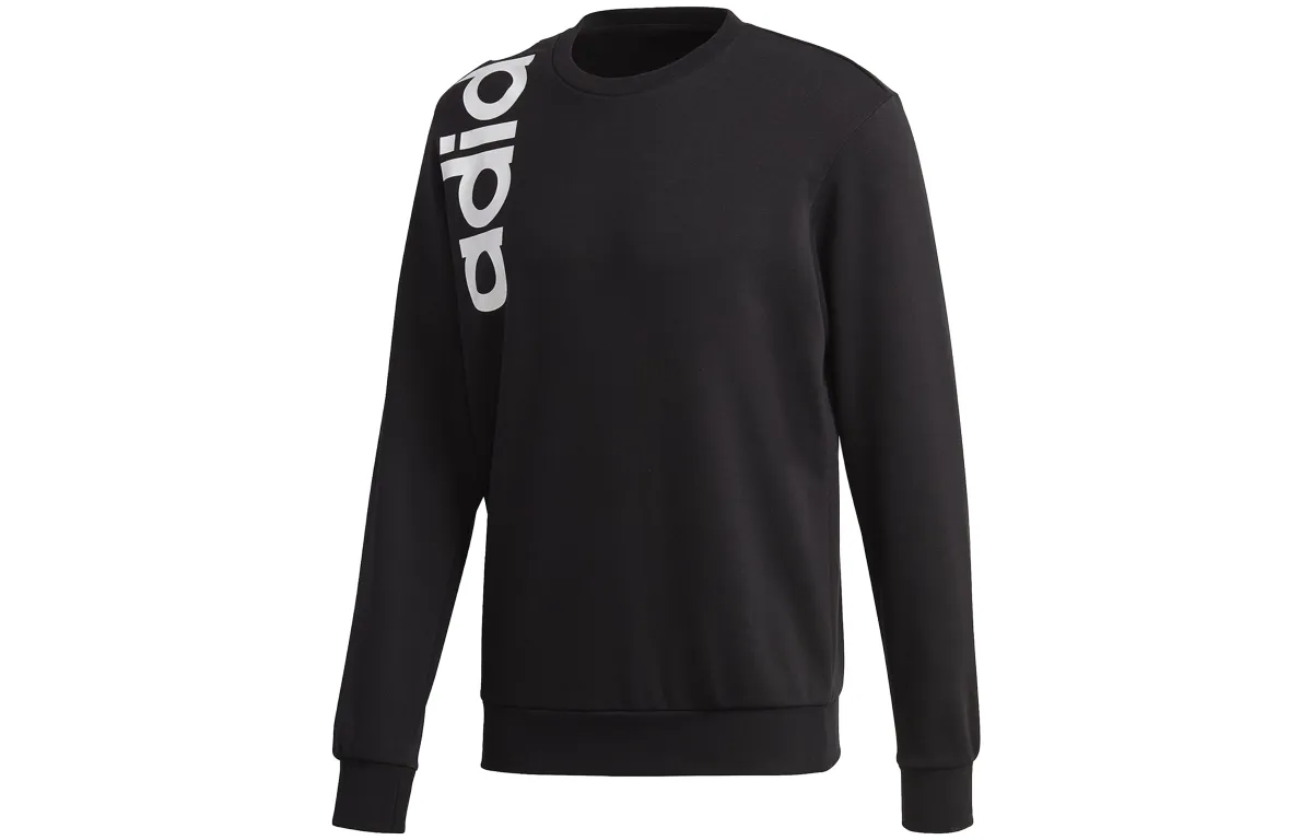 Adidas Sweatshirts Men's Black Crew Neck Moderate Regular