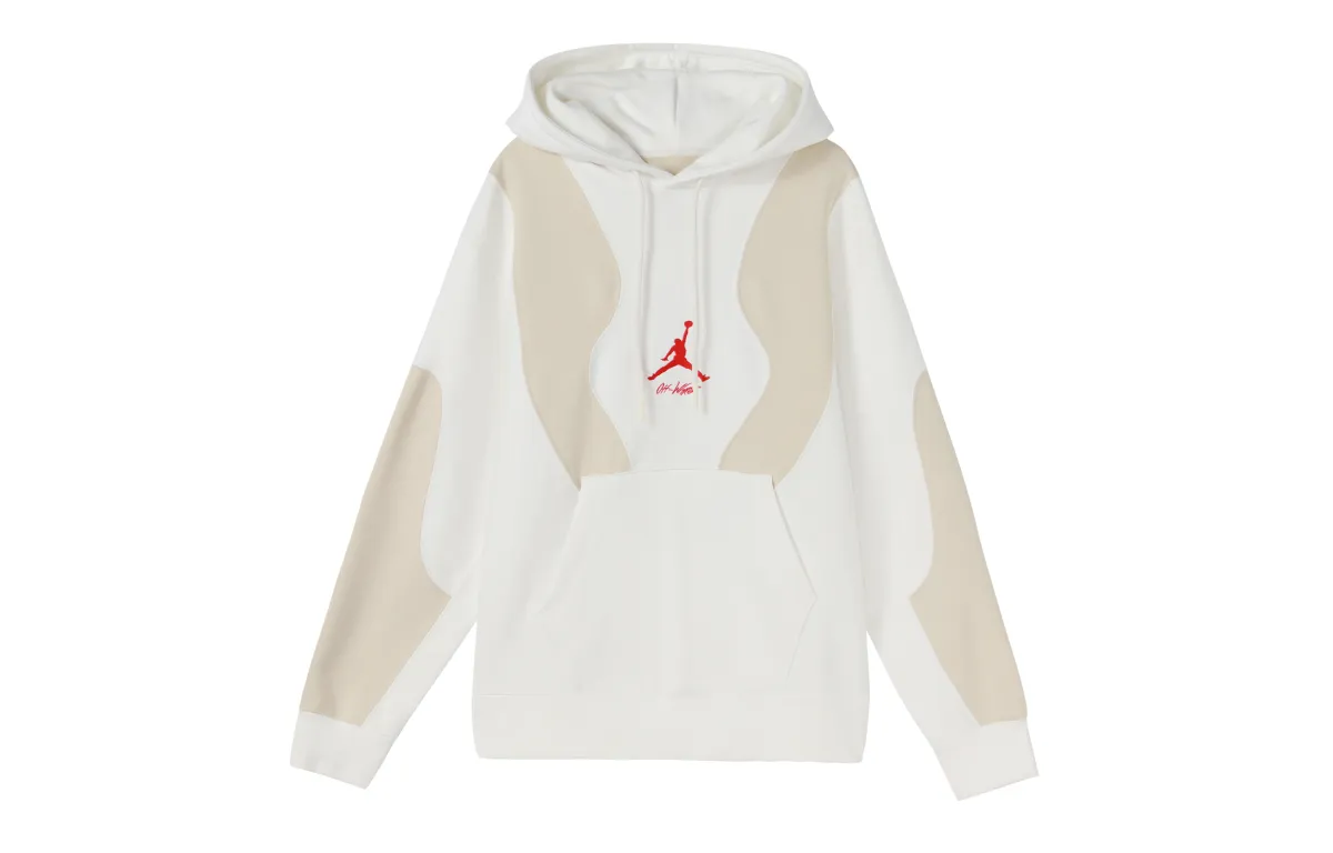 Jordan X OFF-WHITE Embroided Logo Hoodie White