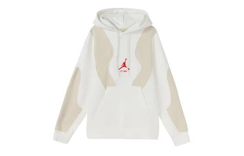 Jordan X OFF-WHITE Embroided Logo Hoodie White