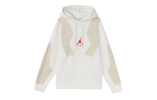 Jordan X OFF-WHITE Embroided Logo Hoodie White