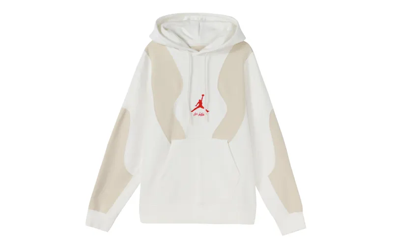 Jordan X OFF-WHITE Embroided Logo Hoodie White