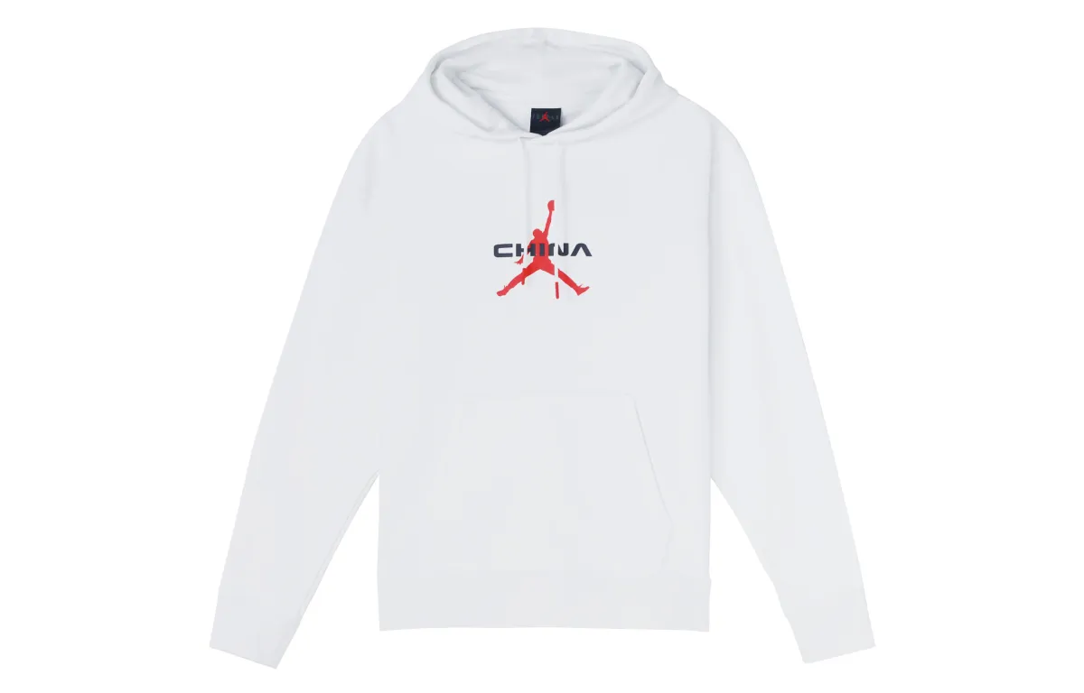 Jordan Sweatshirts Men's Mountain Peak White Hooded Moderate Regular