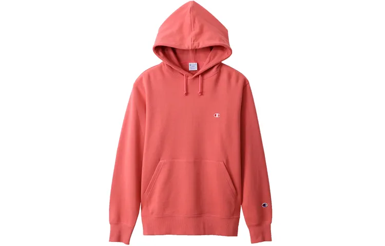 Champion Sweatshirts Unisex Pink Hooded Moderate Straight Fit