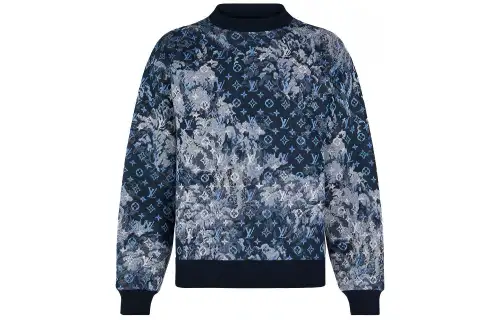 LOUIS VUITTON Pre Owned 2010s Tapestry Monogram Sweatshirt