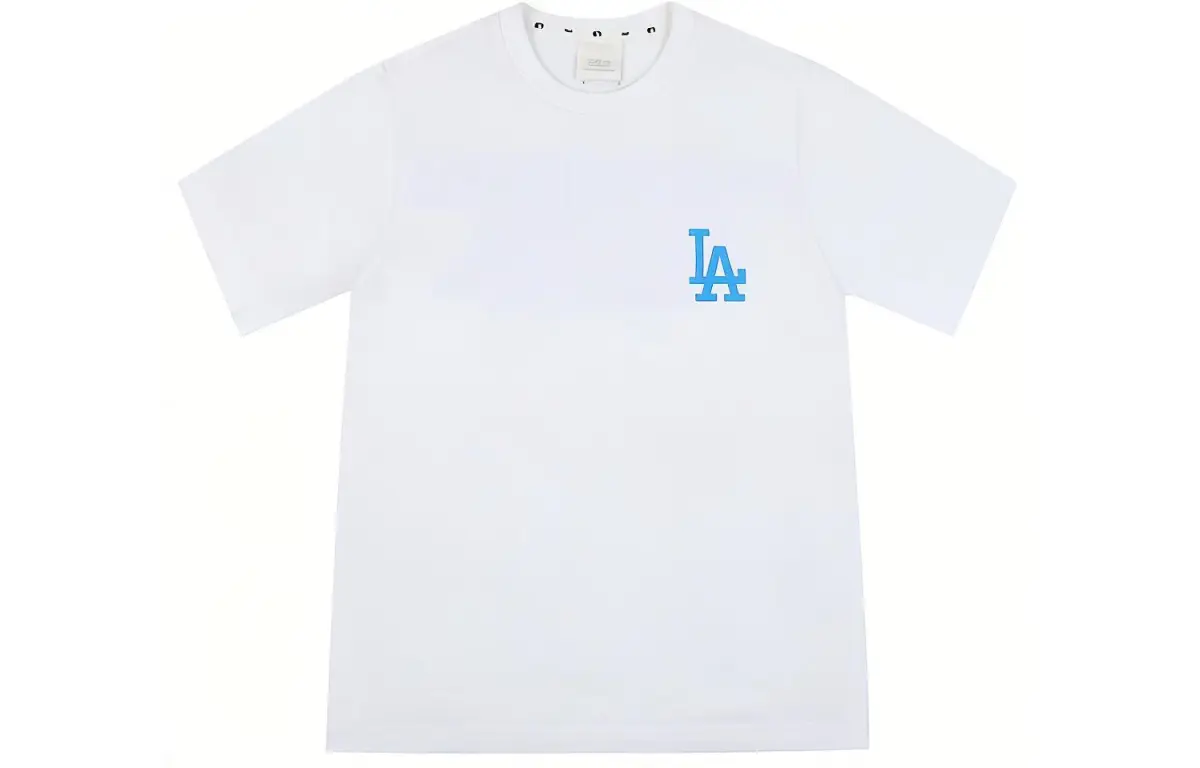 MLB Los Angeles Dodgers T-Shirts Unisex White Crew Neck Moderate