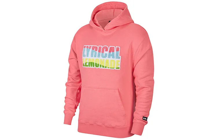 Jordan Sweatshirts Men's Pink Hooded Moderate Regular