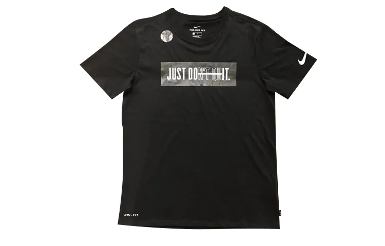 Nike T-Shirts Men's Crew Neck Moderate Straight Fit