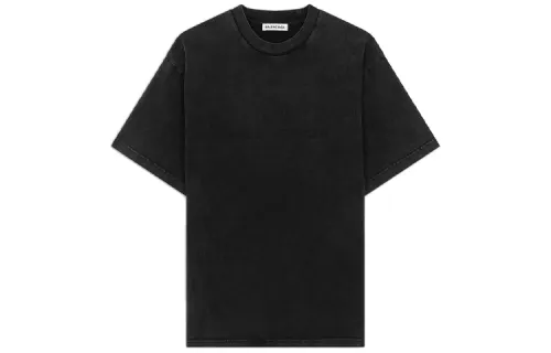 Balenciaga T Shirt, Regular Fit Unisex Dark Gray