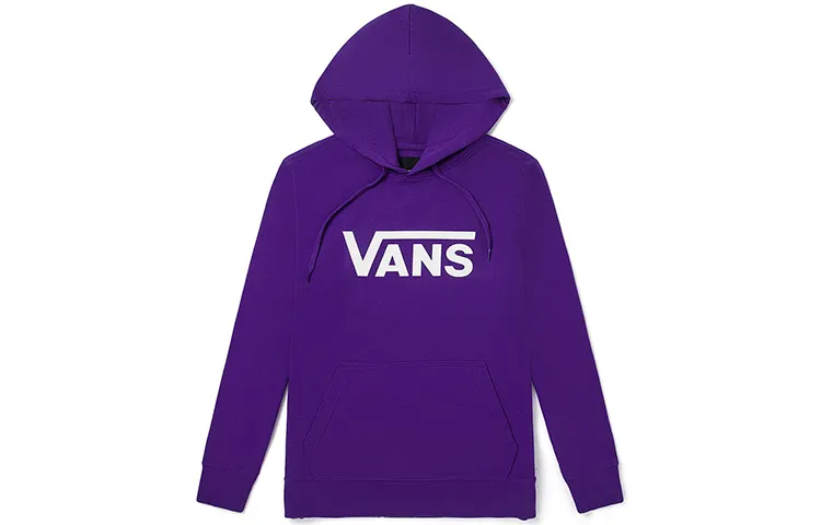 Vans Sweatshirts Unisex Purple Hooded Moderate Regular
