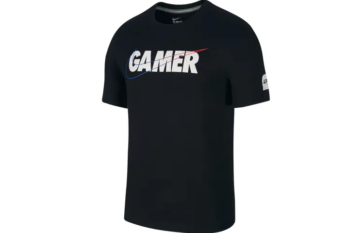 Nike T-Shirts Men's Crew Neck Moderate Straight Fit