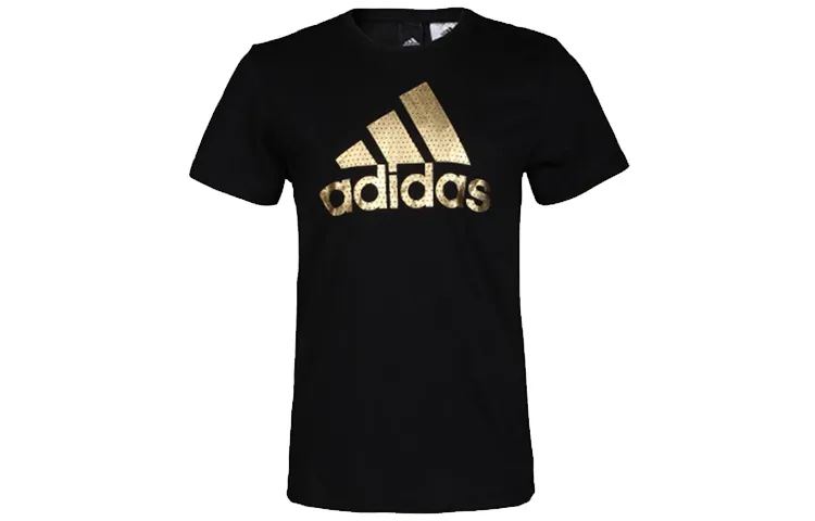 Adidas T-Shirts Men's Black Crew Neck Moderate