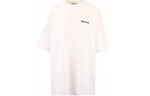 Balenciaga T Shirt Loose Fit Men's White