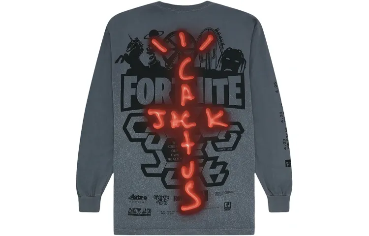 Travis Scott T Shirt Men's Gray