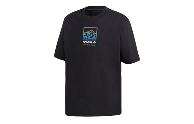 Adidas Originals ADIPLORE PREMIUM T-Shirts Men's Black Crew Neck Moderate Straight Fit