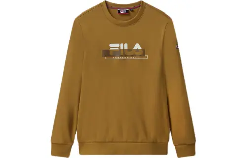FILA Sweatshirts Men's Bone Umber Crew Neck Moderate Regular
