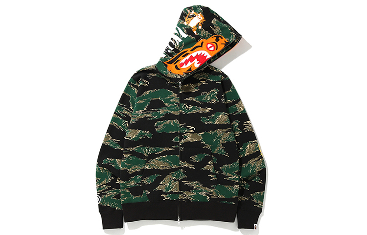 Bape Tiger Camo Tiger Full Zip Hoodie