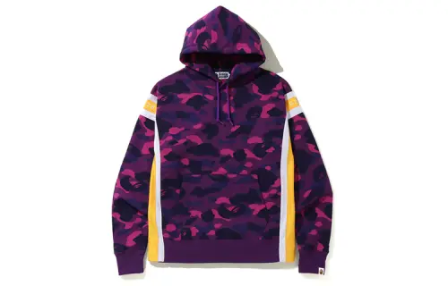Bape Color Camo Logo Tape Pullover Hoodie