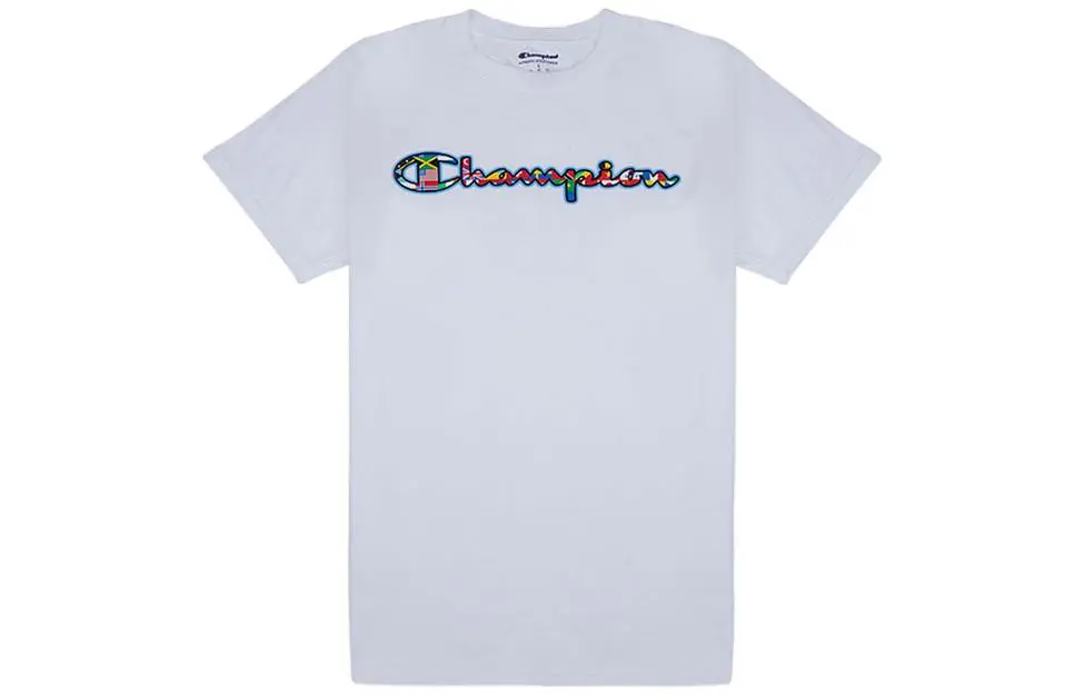 Champion T Shirt US Version Unisex White