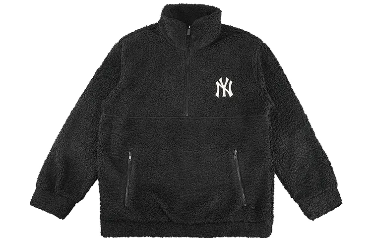 MLB Sweatshirts Unisex Black Crew Neck Moderate