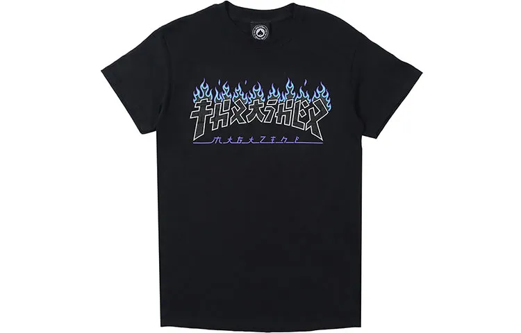 Thrasher T Shirt US Version Unisex Black