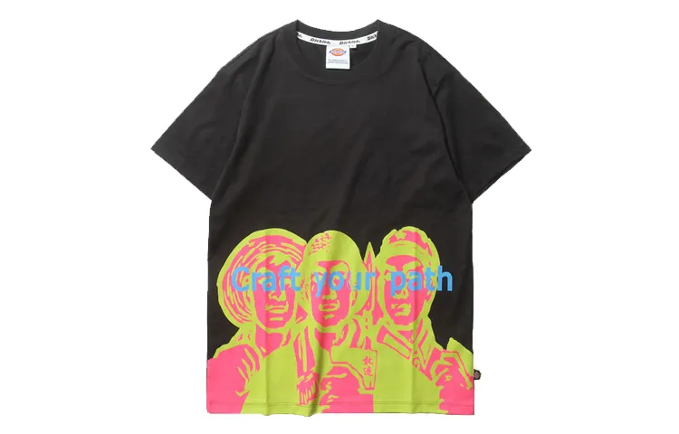 Dickies Straight Fit T Shirt Unisex Black Couple's